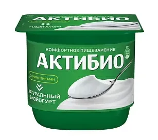 Биойогурт АКТИБИО натуральный 130 г 3.5%