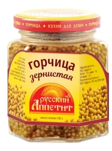 Горчица РУССКИЙ АППЕТИТ зернистая 190 г