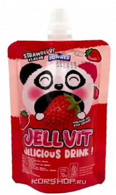 Желе питьевое JELVIT со вкусом клубники 70 мл