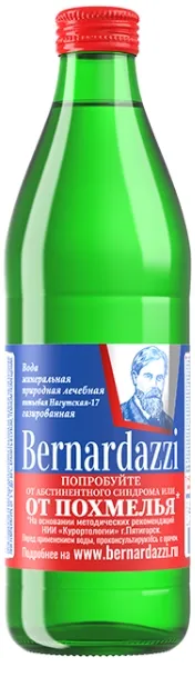 Вода минеральная BERNARDAZZI "Нагутская-56" газированная 0.45 л