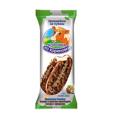 Мороженое Эскимо Восточная варежка пл.шок.в гл.фист.60 г