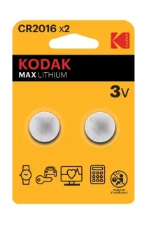 Батарейка KODAK "Max Lithium" CR2016 литиевая 2 шт.
