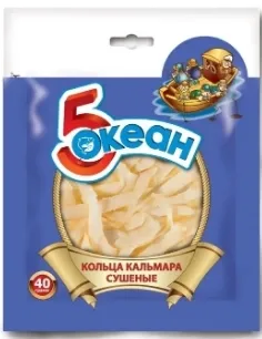 Кальмар 5 ОКЕАН кольца сушеные 40 г