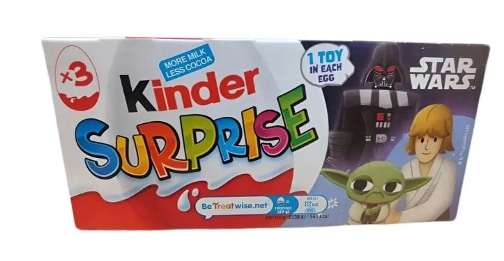 Шоколадное яйцо KINDER "Suprise. Звездные войны" с игрушкой 3 шт