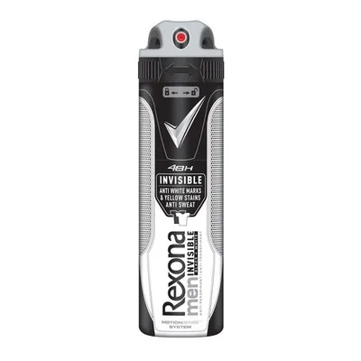 Rexona Men Дезодорант Невидимый на черном и белом балл. аэроз. 150 мл