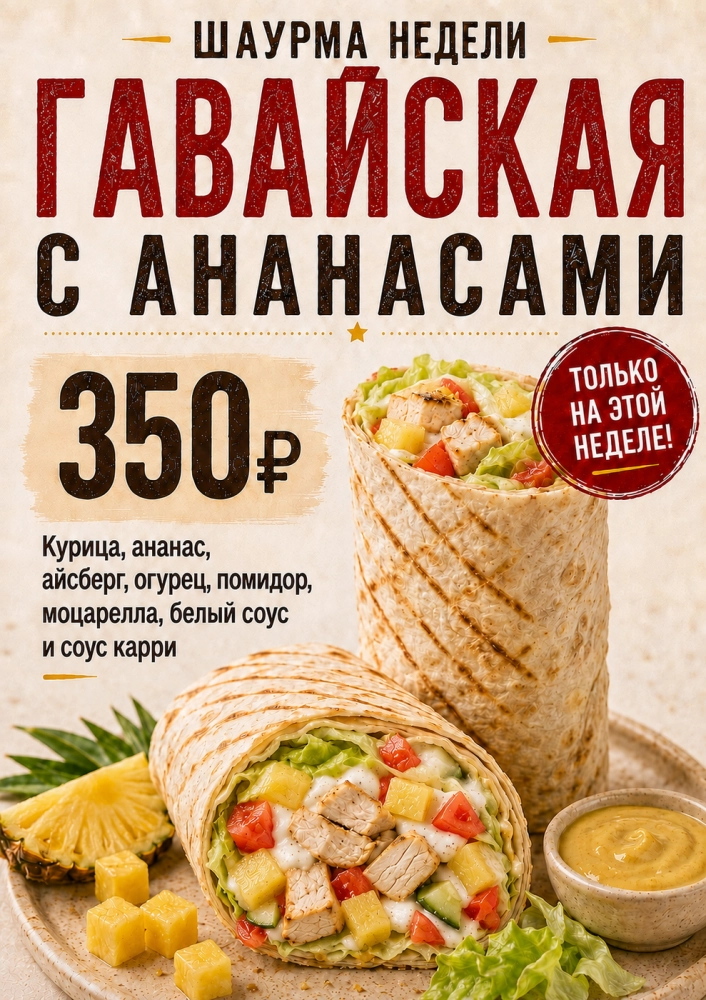 Шаурма гавайская ИП Купреев