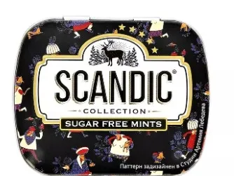 Драже SCANDIC "Клубничный микс" без сахара 14 г