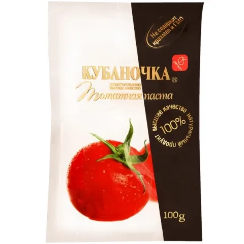 Паста томатная КУБАНОЧКА 200 г мягкая упаковка
