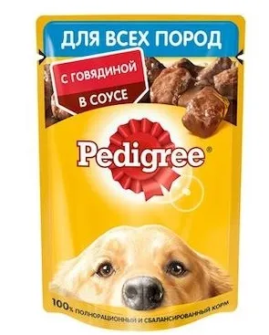 PEDIGREE с говядиной в соусе 85 г