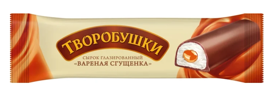 Сырок творожный ТВОРОБУШКИ &laquo;Вареное сгущенное молоко&raquo; глазированный 20%, 40 г