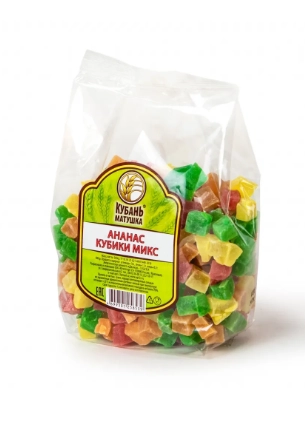 Ананас КУБАНЬ МАТУШКА кубики микс 300 г