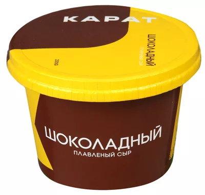 Сыр КАРАТ плавленый шоколадный 230 г 30% Сыр КАРАТ плавленый шоколадный 230 г 30%