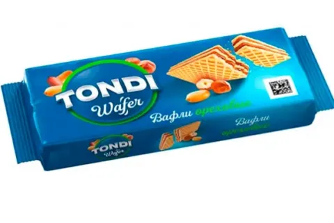 Вафли TONDI "Ореховые" 167 г