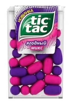 Драже TIC TAC Драже TIC TAC "Ягодный микс" со вкусом малины и голубики 16 г