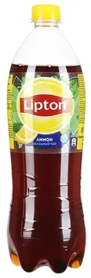 Холодный чай LIPTON чёрный лимон 1 л Холодный чай LIPTON чёрный лимон 1 л
