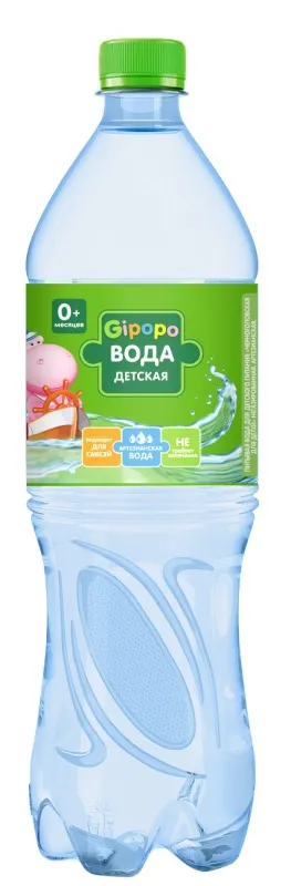 Вода питьевая GIPOPO "Черноголовская для детей" негазированная 1.5 л
