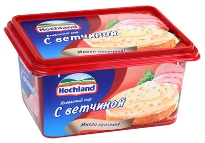 Сыр HOCHLAND плавленый с ветчиной 400 г 55%