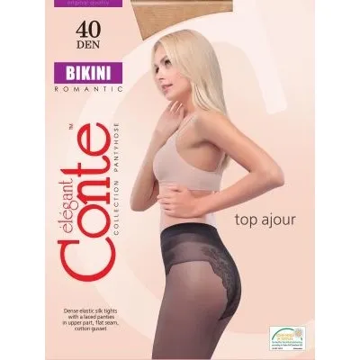 Колготки CONTE "Bikini" shade (коричневый) 2S 40 den