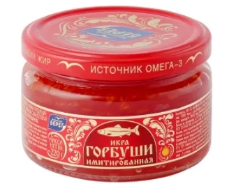 Икра БАЛТИЙСКИЙ БЕРЕГ горбуши имитированная 220 г