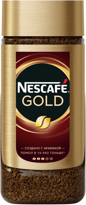 Кофе растворимый NESCAFE Gold 95 г, стеклянная банка