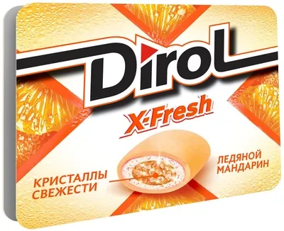 Жевательная резинка DIROL "X-Fresh" ледяной мандарин 16 г