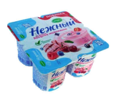 Йогуртный продукт CAMPINA "Нежный" ягодное мороженое 100 г 1,2%