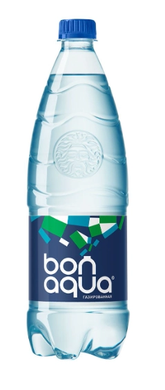Вода питьевая BONAQUA газированная 1 л