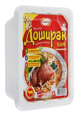 Лапша быстрого приготовления ДОШИРАК со вкусом говядины 90 г