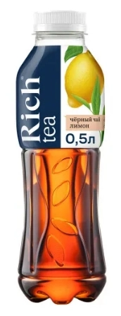 Холодный чай RICH черный с лимоном 0,5 л