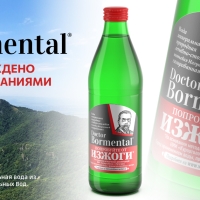 Вода минеральная ДОКТОР БОРМЕНТАЛЬ "Нагутская-4"   газированная 450 мл