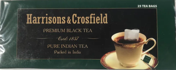 Чай черный HARRISONS & CROSFIELD "Premium" 25х2 г