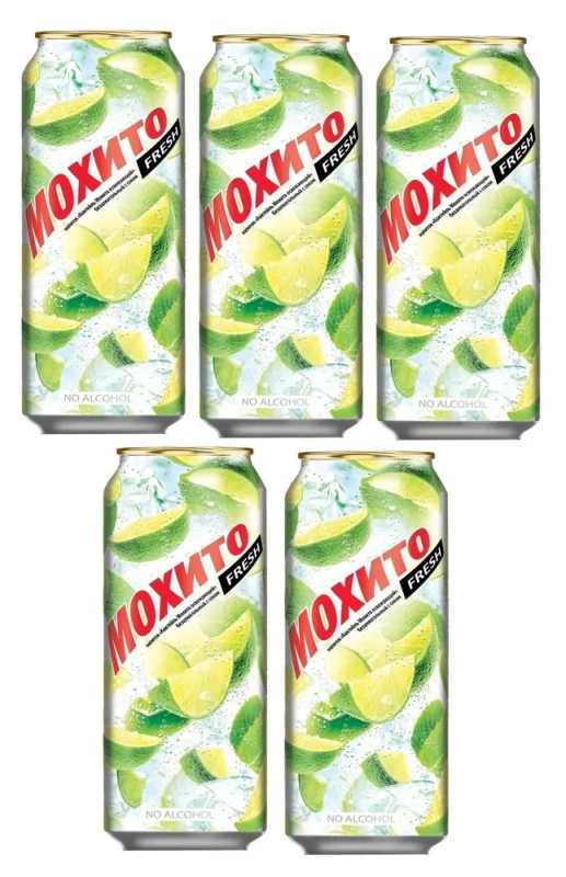Напиток "Мохито fresh" среднегазированный 0.5 л ж/б