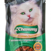 CHAMMY с кроликом и индейкой в соусе 85 г