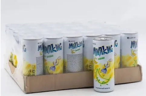 Напиток МИЛКИС банан газированный 0.25 л Напиток МИЛКИС банан газированный 0.25 л