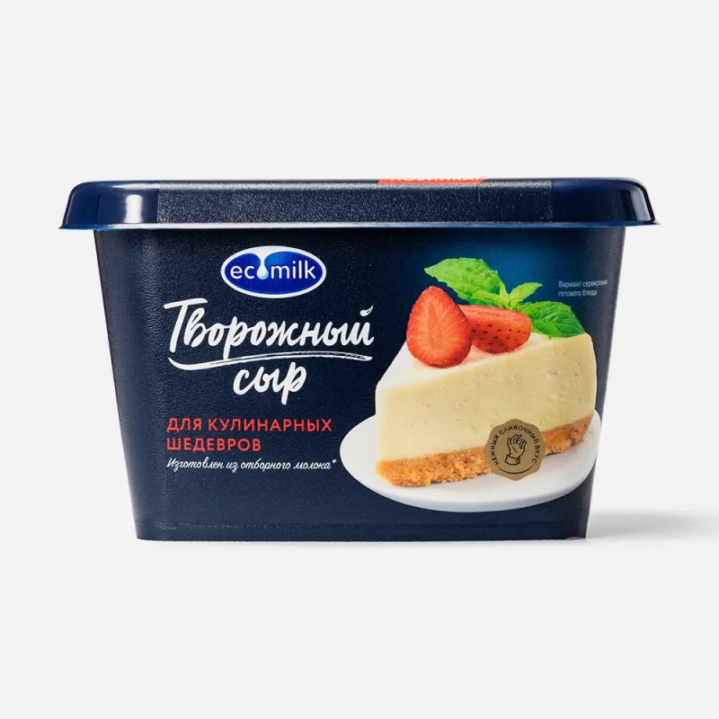 Сыр ЭКОМИЛК творожный 200 г 60% Сыр ЭКОМИЛК творожный 200 г 60%