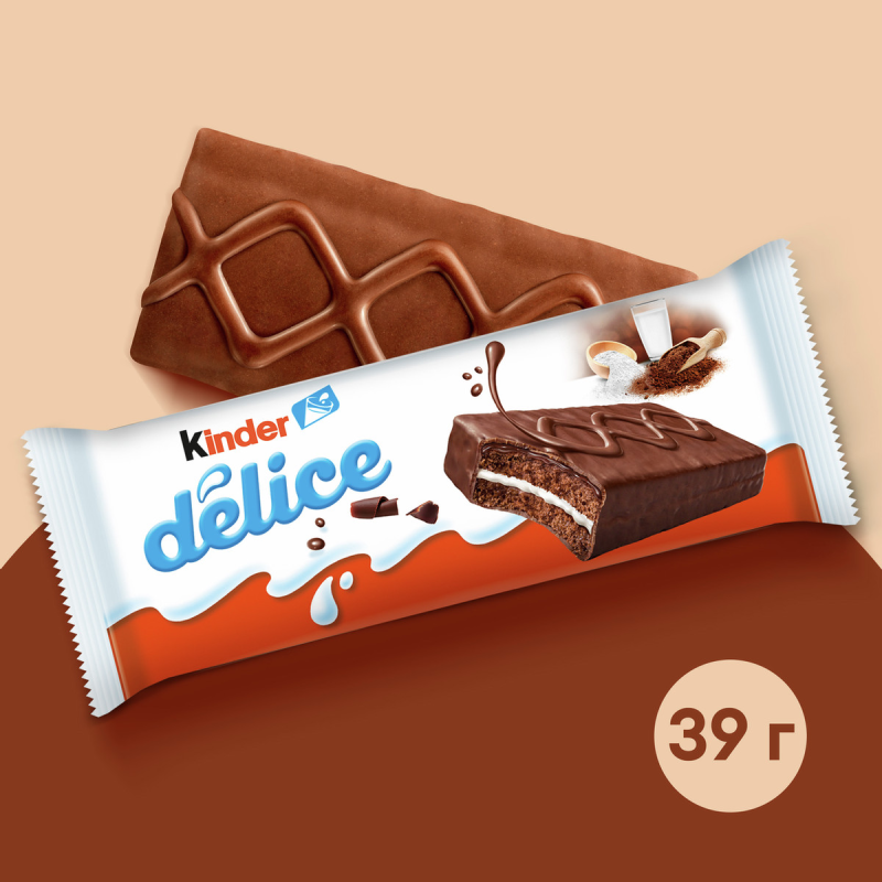 Пирожное KINDER Delice бисквитное 42 г Пирожное KINDER Delice бисквитное 42 г