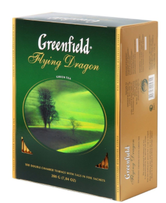 Чай зеленый GREENFIELD Чай зеленый GREENFIELD "Flying Dragon" 100х2г