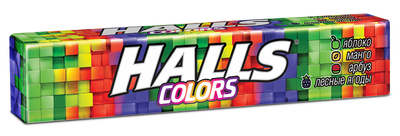 Карамель леденцовая HALLS Colors ассорти Карамель леденцовая HALLS Colors ассорти