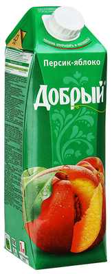 Нектар ДОБРЫЙ персик-яблоко 1 л Нектар ДОБРЫЙ персик-яблоко 1 л