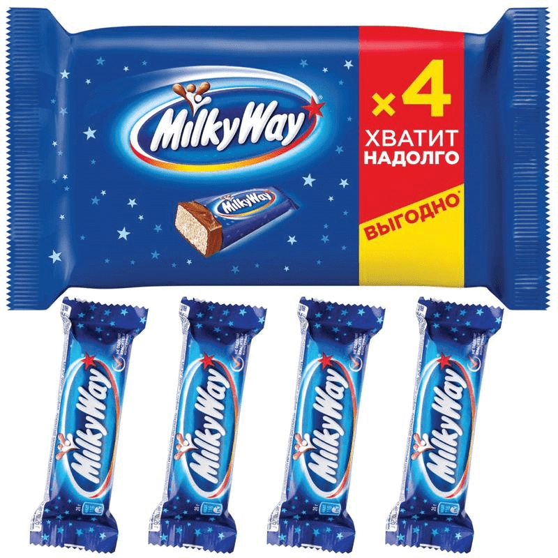 Батончик MILKY WAY шоколадный с суфле 4х26 г