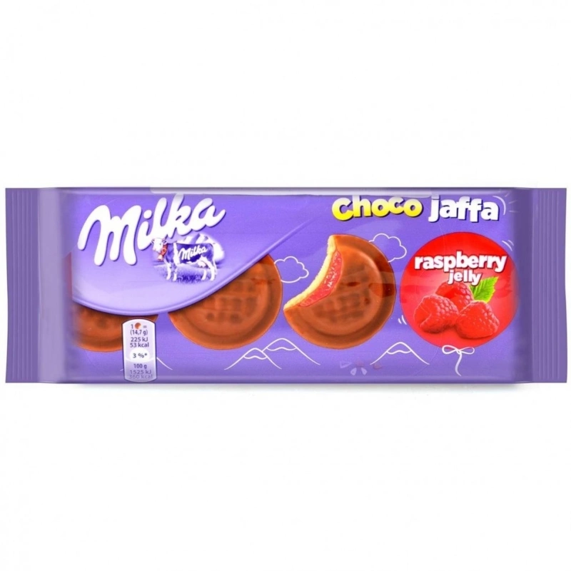 Печенье MILKA "Choco Jaffa" с малиновой начинкой 147 г