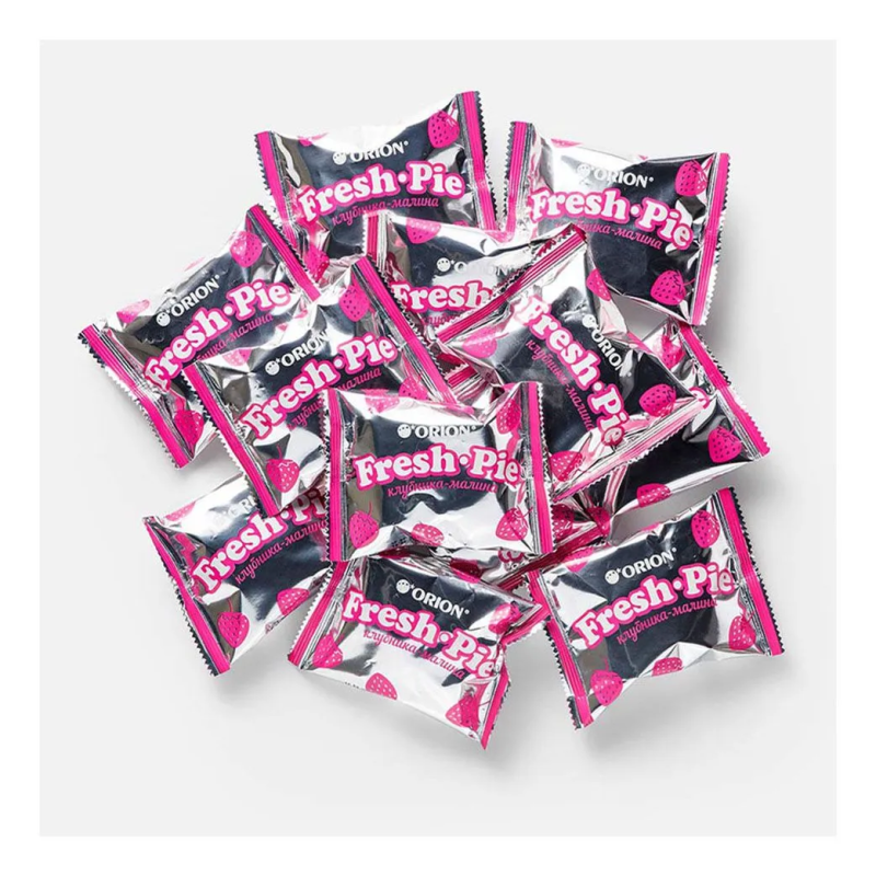 Пирожное ORION "Fresh Pie"  бисквитное с клубнично-малиновой начинкой 300 г