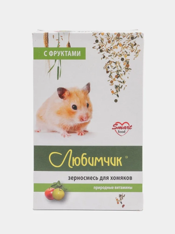 Зерносмесь ЛЮБИМЧИК с фруктами для хомяков 400 г