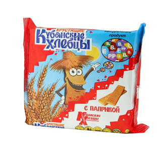 Хлебцы хрустящие "Кубанские хлебцы" с паприкой уп. 100г