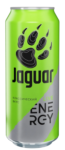 Ягуар Лайт напиток энергетический зеленый 0.45 л ж/б