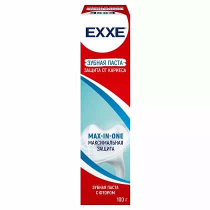 Зубная паста EXXE "Max-in-one" максимальная защита  от кариеса 100 г