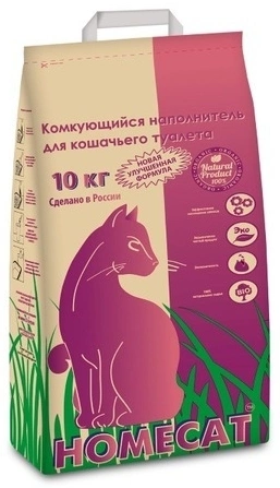 Наполнитель для туалета HOMECAT комкующийся 3 кг