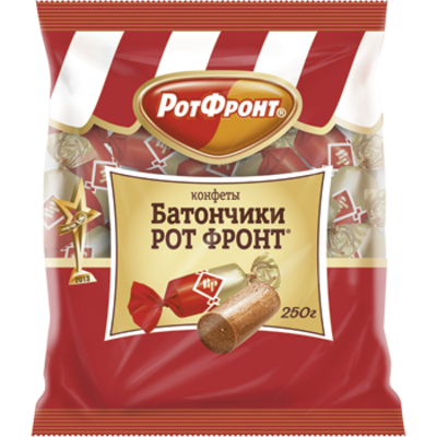Конфеты РОТ ФРОНТ "Батончики" неглазированные 250 г