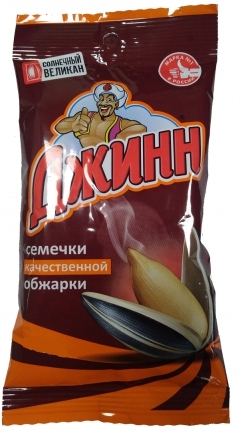 Семечки ДЖИНН Семечки ДЖИНН "Солнечный великан" жареные 200 г