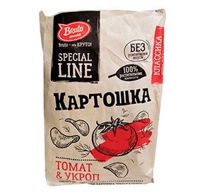 Чипсы BRUTO с томатом и укропом 150 г